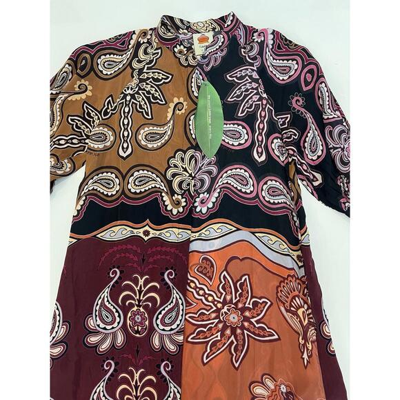 $280 FARM Rio Sweet Mermaids Midi Dress Size Small - Picture 3 of 9